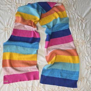 KURT GEIGER-London  Metalic Rainbow Scarf Cotton Wool Blend MSRP $59  🌈